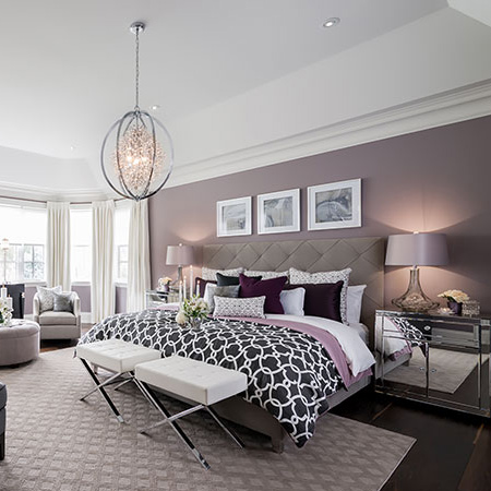 Colours from the red side of the colour wheel will warm up a room that usually feels cold. A pale lilac or soft plum, for example, offers a refreshing colour option for both cold and warm rooms since it borders between the cool and warm hues on a colour wheel, and a lighter shade will lift up a room that does not receive lots of natural light.&nbsp;&nbsp;&nbsp;&nbsp;