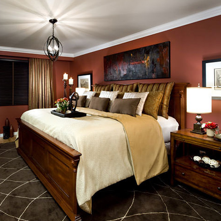 When designing the layout for a bedroom it is important to take the size of the room into account. A bed that is too big will limit movement in the room, and limit the amount of space required for nightstands, a chest of drawers, or other furniture to be included in the room.