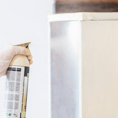 Easy way to add metallic finish to furniture