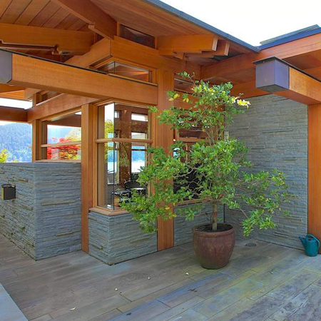 Breathtaking warm wood home
