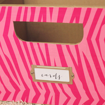 Make colourful storage boxes