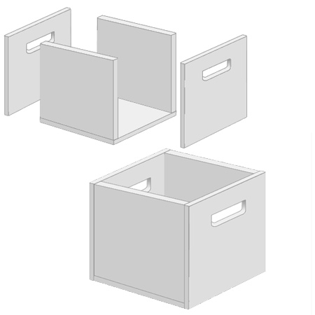 Make colourful storage boxes