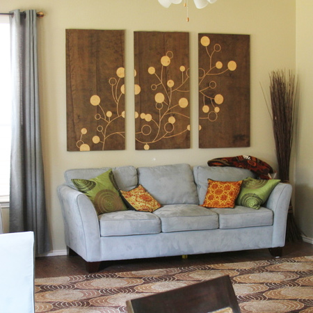 Wall art using Dremel and Woodoc