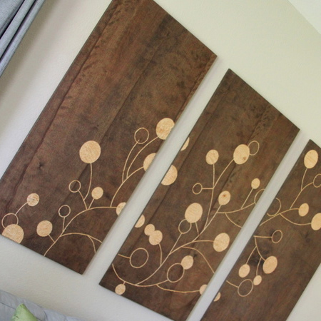 Wall art using Dremel and Woodoc