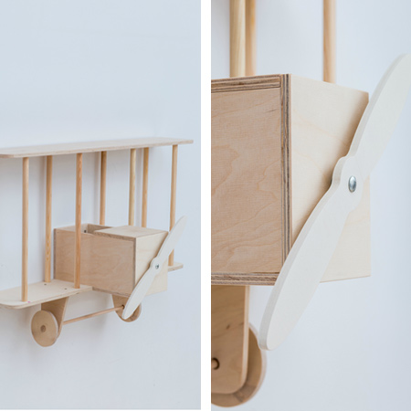 kids shelf ideas Keyhole brackets are fitted at the back of the 'cockpit' for easy hanging onto wall fixings. Hang the shelf to add a fantasy piece to a child's bedroom.