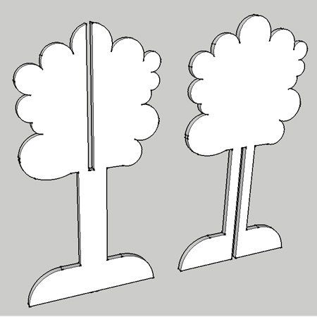 wooden coat tree diagram
