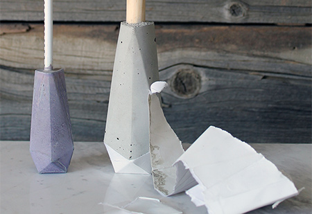 Modern concrete design accessories