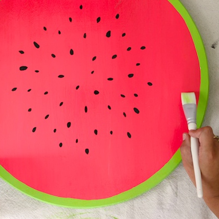 Summer fun with a watermelon tray