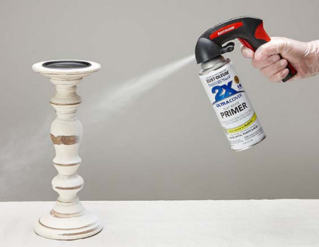 Festive mantelpiece with Rust-Oleum