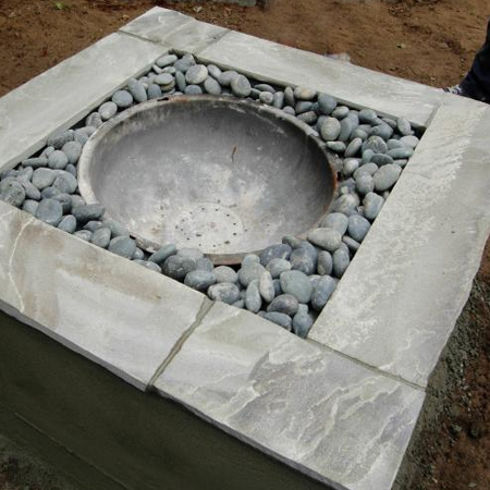 Use concrete for durable outdoor furniture