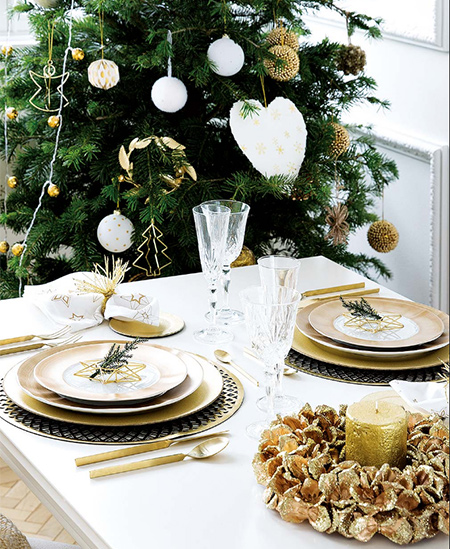 Festive dining tables