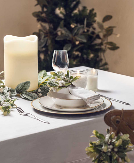 Festive dining tables