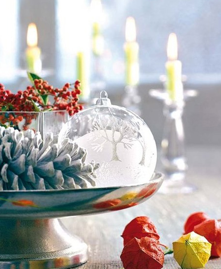 Festive dining tables