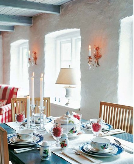 Festive dining tables