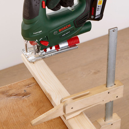 4. If not already done, cut the pine strips to length to fit at the top of the assembly.&nbsp;