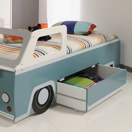 volksie bus bed with storage drawer