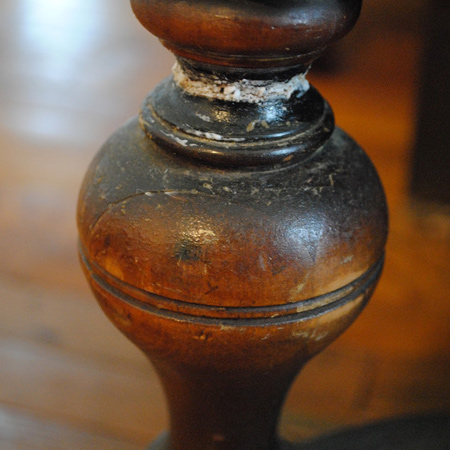 Transform dark wood furniture with Chalked paint