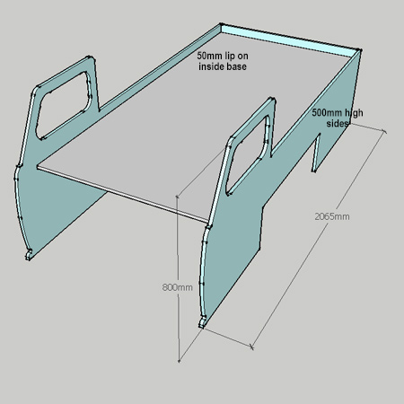 Iconic VW bus becomes a kid's bed