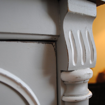 Transform dark wood furniture with Chalked paint