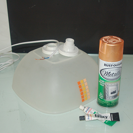 diy make rustoleum copper look metallic pendant light lamp