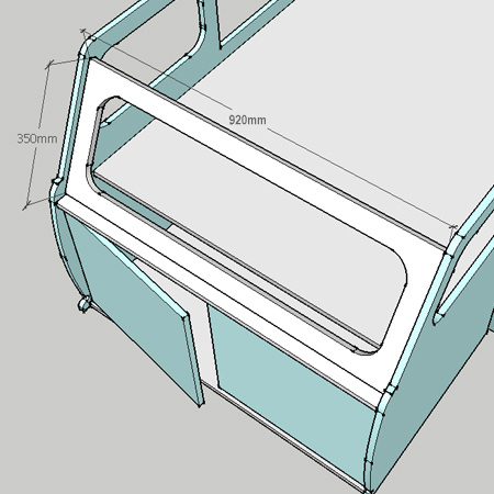 Iconic VW bus becomes a kid's bed