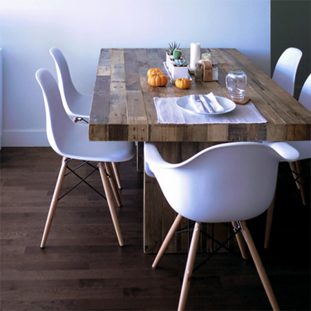 Reclaimed materials covers a wider scope than this and can include re-purposing old furniture, giving dated furniture a new look, as well as being on the lookout for salvage timber than can be used in new ways