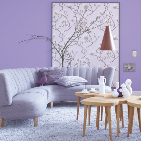 Colours that combine both red and blue hues highlight the full spectrum of metallics