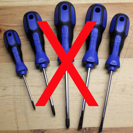 The last time I used a screwdriver was to pry 