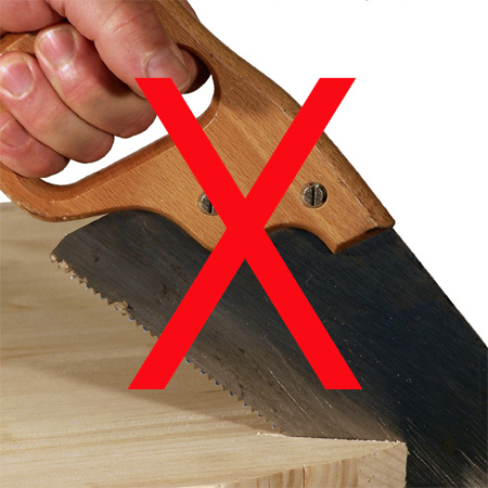 Handsaws are hard work. As a woman who enjoys 