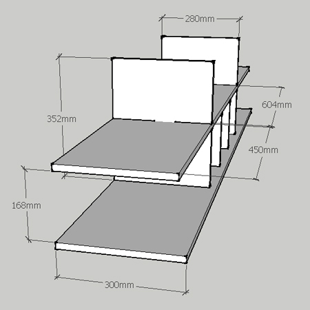 Make a hutch desk for a child's bedroom
