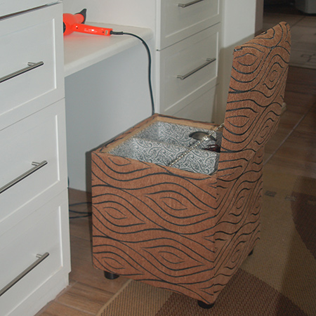 Home Dzine Home Diy Upholstered Ottoman Stool For Hairdrying