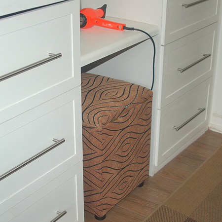 make upholstered storage ottoman stool