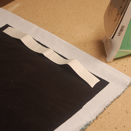 Upholstered ottoman fabric for lid