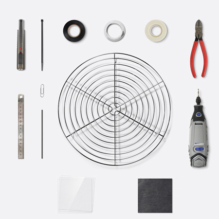 Make a drum pendant without using a frame