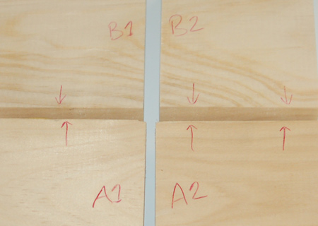 mark each piece visibly so that you don't get confused when assembling
