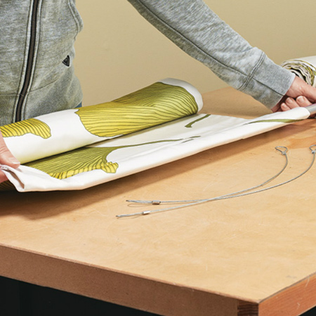 Make a fabric room divider 