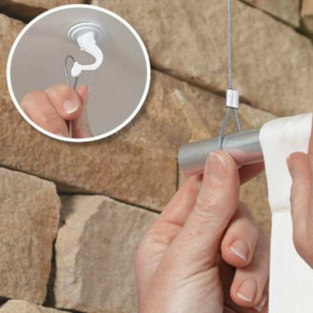 Make a fabric room divider 