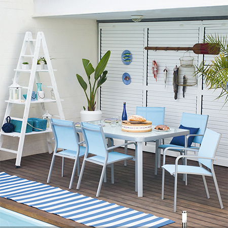 shady cool outdoor patio or deck