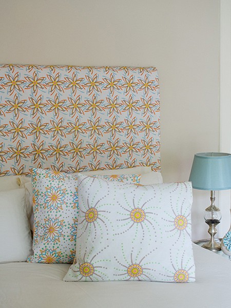 Colourful fabrics made of hemp