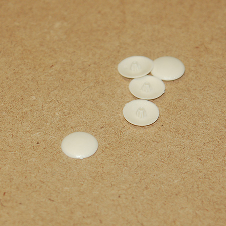 use screw cap covers to cover up countersunk screws