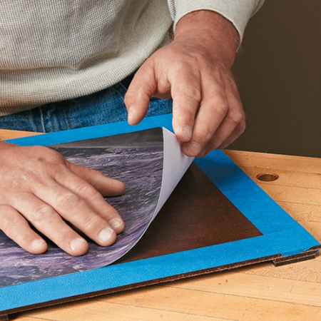 Make a bold display of art, posters or enlarged photos