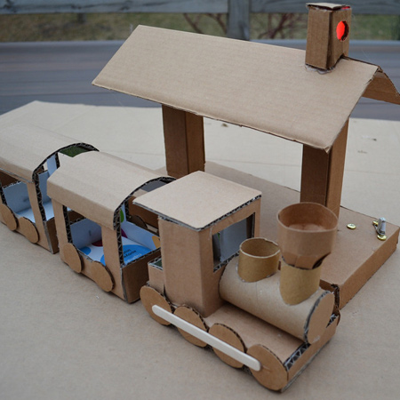 Creative cardboard for kids