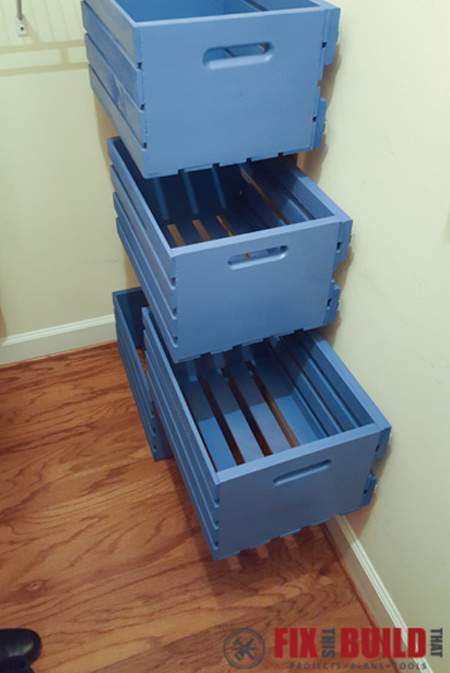 For easy instructions for mounting the sliders onto the crates, click here for Brad's instructions. Remember that you can convert Imperial to Metric by multiplying by 2.54. 