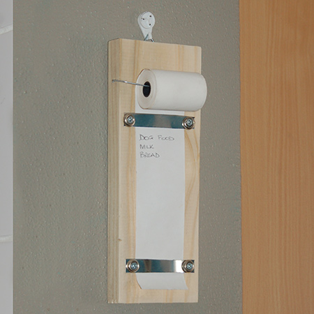 Make a practical shopping list holder