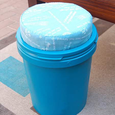Recycled paint container stools
