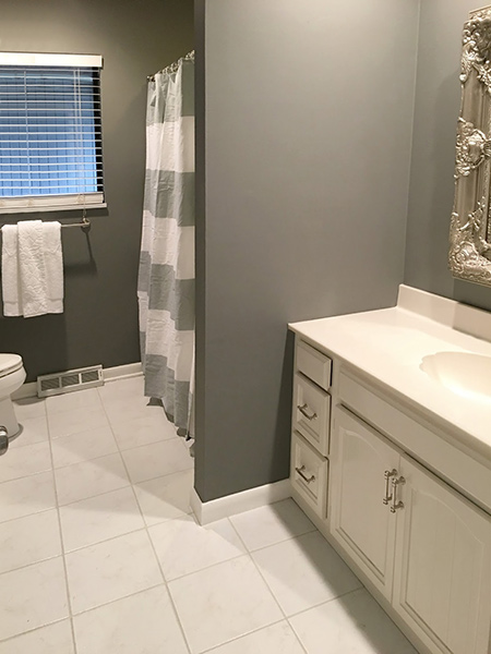 Bathroom gets a cosmetic makeover