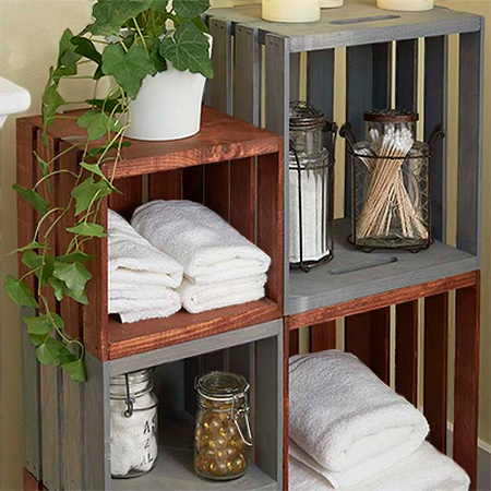 Easy rolling bathroom storage