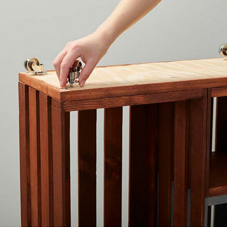 Easy rolling bathroom storage