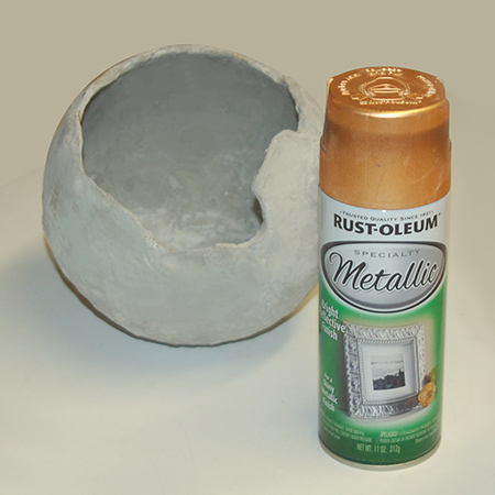 Make decorative concrete spheres