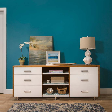 With a little elbow grease an old cabinet was given a new lease on life.
